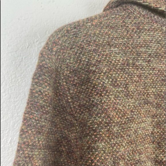 MAYERLINE Lagenlook Brown Double Breasted Wool Sweater Coat - Picture 8 of 10